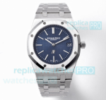 Swiss AP Royal Oak Jumbo 15202 Extra Thin Blue Dial Replica Watch 39MM